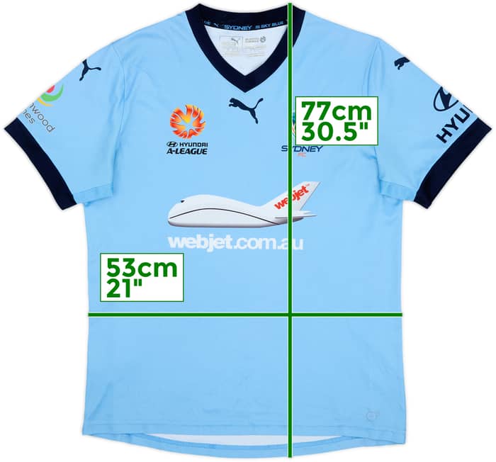 2015-16 Sydney FC Home Shirt - 6/10 - (L)