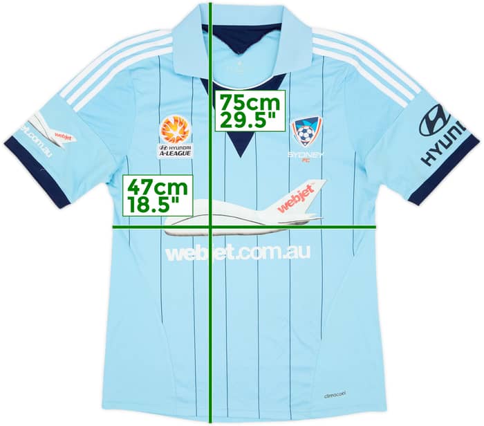 2013-14 Sydney FC Home Shirt - 6/10 - (M)
