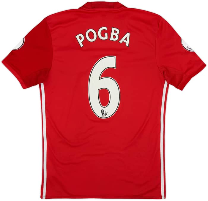 2016-17 Manchester United Home Shirt Pogba #6 - 5/10 - (S)