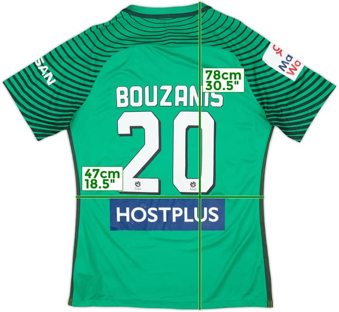 2016-17 Melbourne City Authentic GK S/S Shirt Bouzanis #20 - 5/10 - (L)