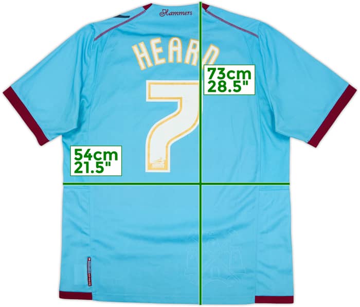 2011-12 West Ham Away Shirt Hearn #7 - 6/10 - (L)