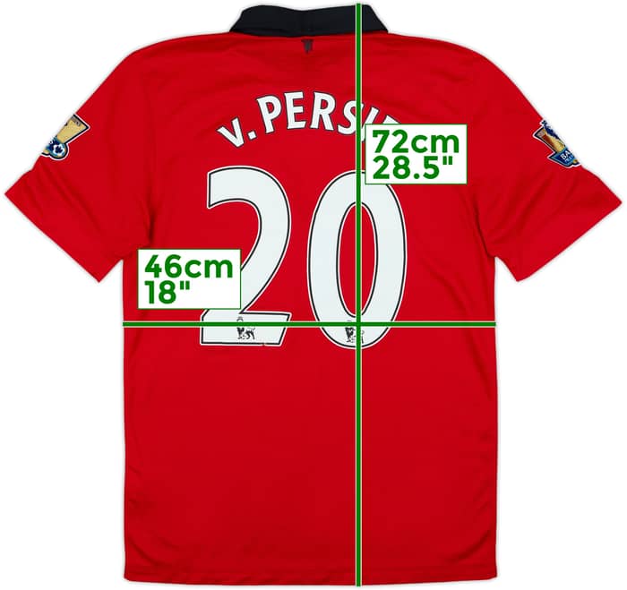 2013-14 Manchester United Home Shirt v.Persie #20 - 5/10 - (S)