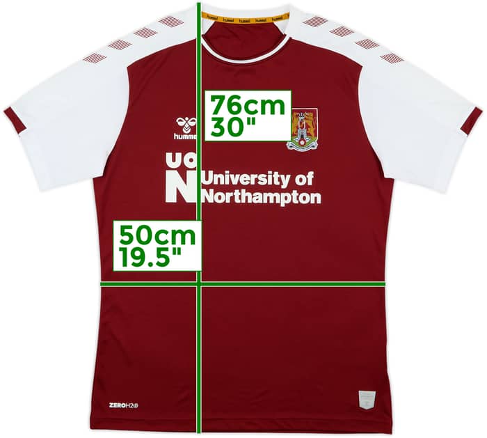 2020-21 Northampton Home Shirt - 8/10 - (L)