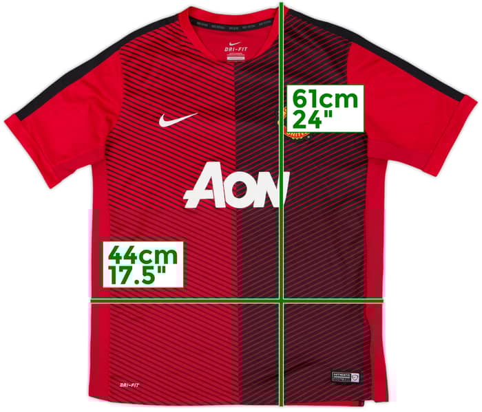 2014-15 Manchester United Nike Training Shirt - 8/10 - (XL.Boys)