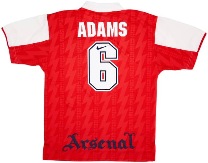 1994-96 Arsenal Home Shirt Adams #6 - 9/10 - (XL)