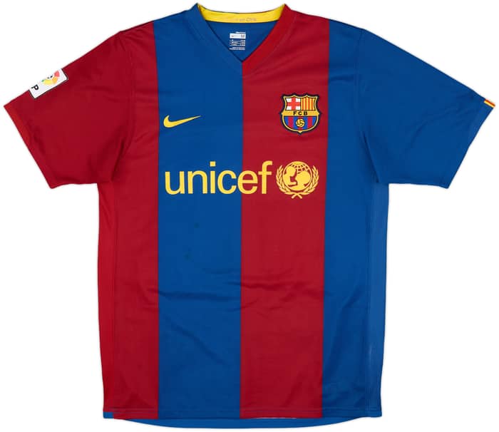 2006-07 Barcelona Home Shirt Ronaldinho #10 - 7/10 - (M)