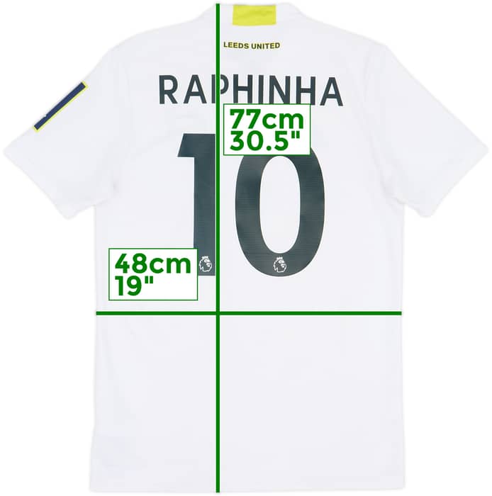 2021-22 Leeds United Home Shirt Raphinha #10 - 7/10 - (M)