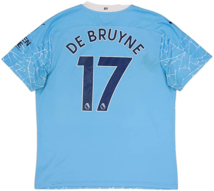 2020-21 Manchester City Home Shirt De Bruyne #17 - 5/10 - (XL)