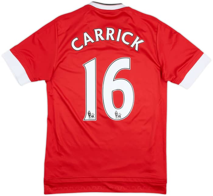 2015-16 Manchester United Home Shirt Carrick #16 - 8/10 - (XS)