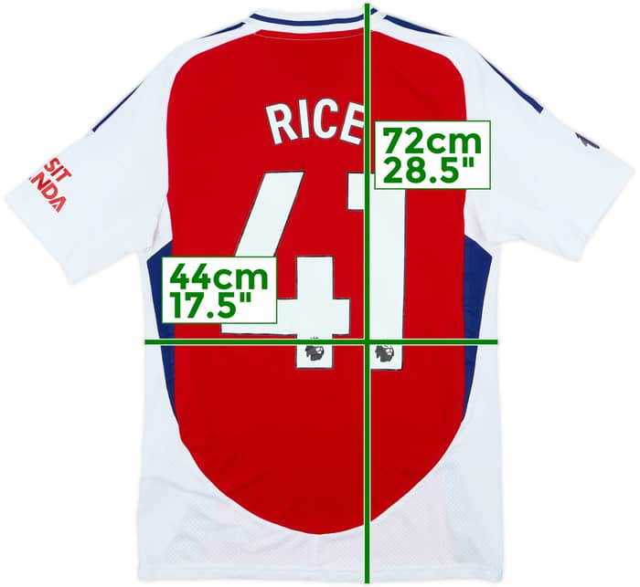 2024-25 Arsenal Home Shirt Rice #41 - 5/10 - (S)