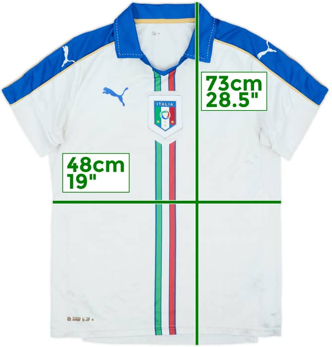 2016-17 Italy Away Shirt - 4/10 - (XL.Boys)