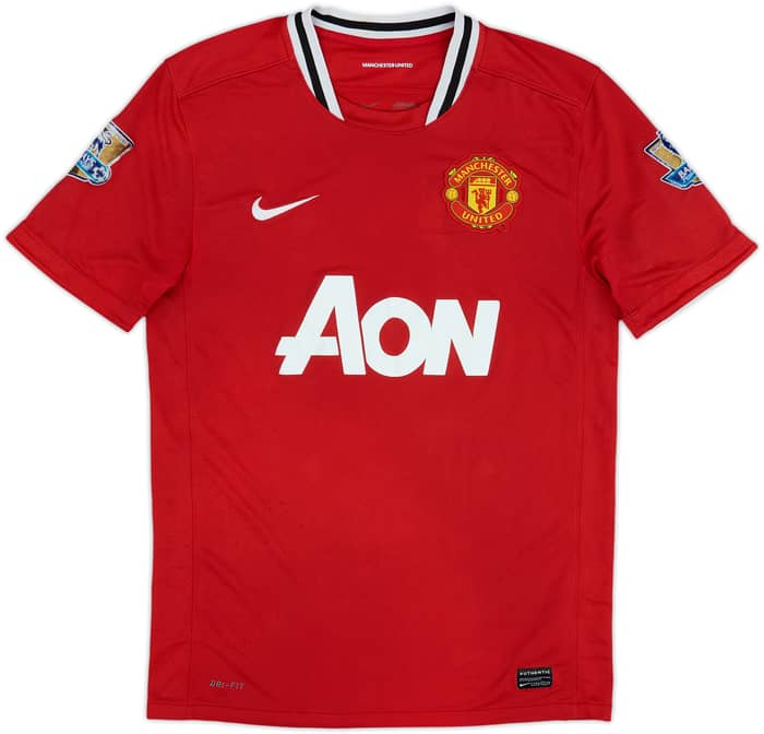 2011-12 Manchester United Home Shirt - 3/10 - (M)