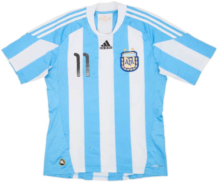 2010-11 Argentina Home Shirt Tevez #11 - 5/10 - (M)