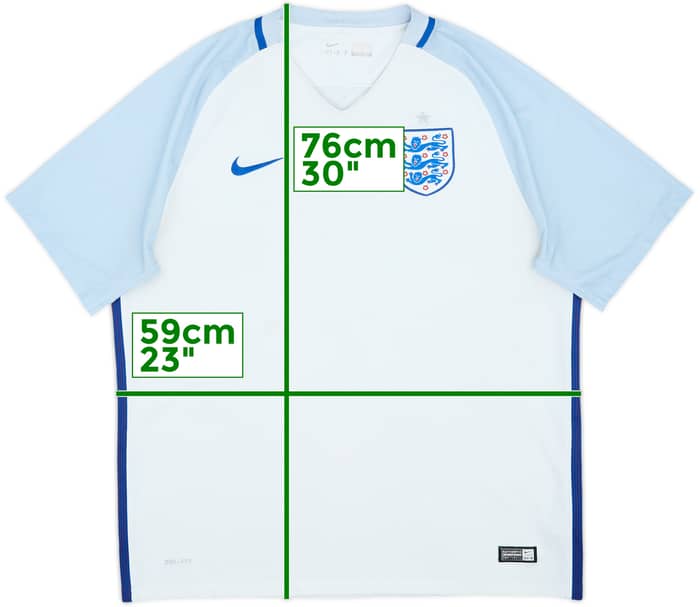 2016-17 England Home Shirt - 5/10 - (XL)