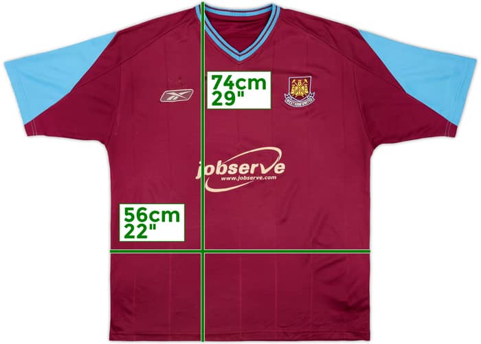 2003-05 West Ham Home Shirt - 5/10 - (XL)