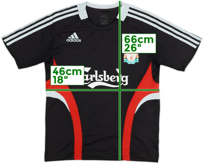 2009-10 Liverpool adidas Formotion Training Shirt - 8/10 - (S)