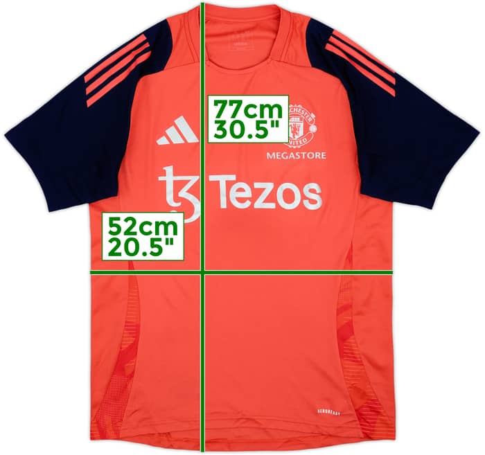 2024-25 Manchester United 'Megastore' adidas Training Shirt - 10/10 - (M)