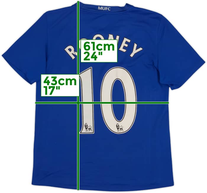 2008-09 Manchester United Third Shirt Rooney #10 - 5/10 - (L.Boys)