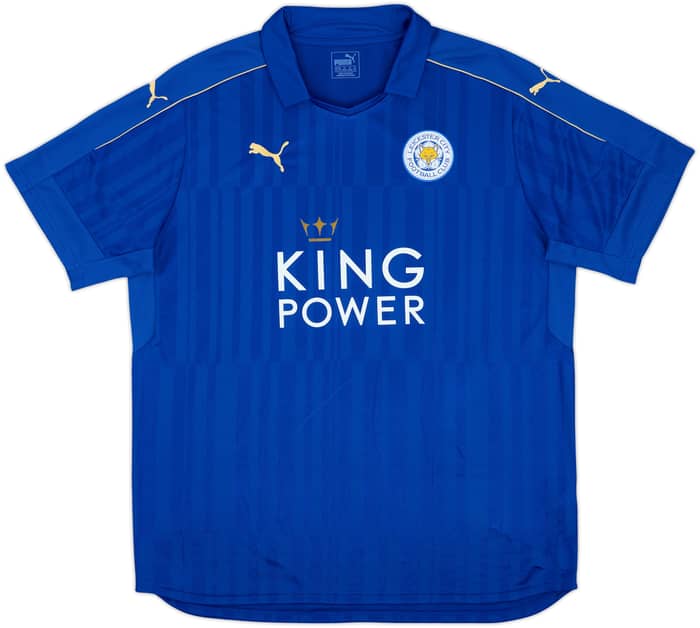 2016-17 Leicester Home Shirt Vardy #9 - 9/10 - (XXL)