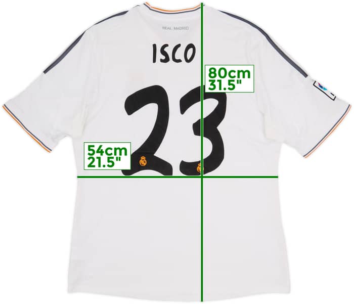 2013-14 Real Madrid Home Shirt Isco #23 - 5/10 - (XL)