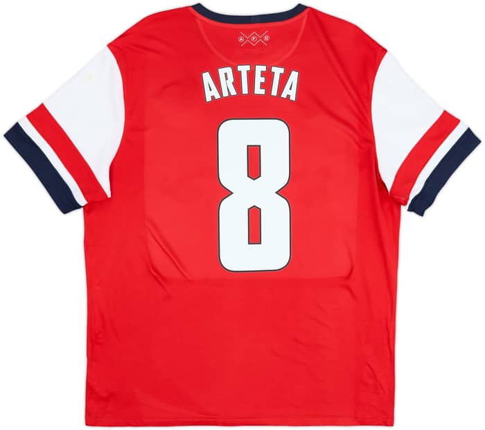 2012-14 Arsenal Home Shirt Arteta #8 - 7/10 - (XL)