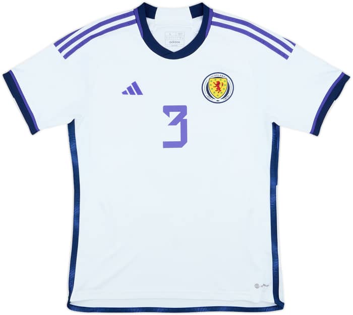2022-23 Scotland Away Shirt Robertson #3 - 8/10 - (L)