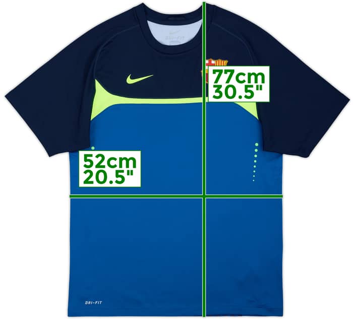 2010-11 Barcelona Nike Training Shirt - 10/10 - (M)