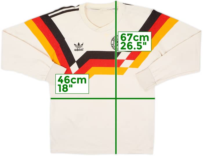 1988-91 West Germany Home L/S Shirt - 6/10 - (M)