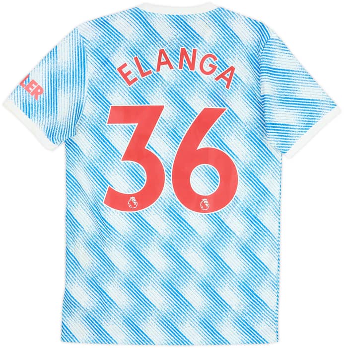 2021-22 Manchester United Away Shirt Elanga #36 - 7/10 - (S)