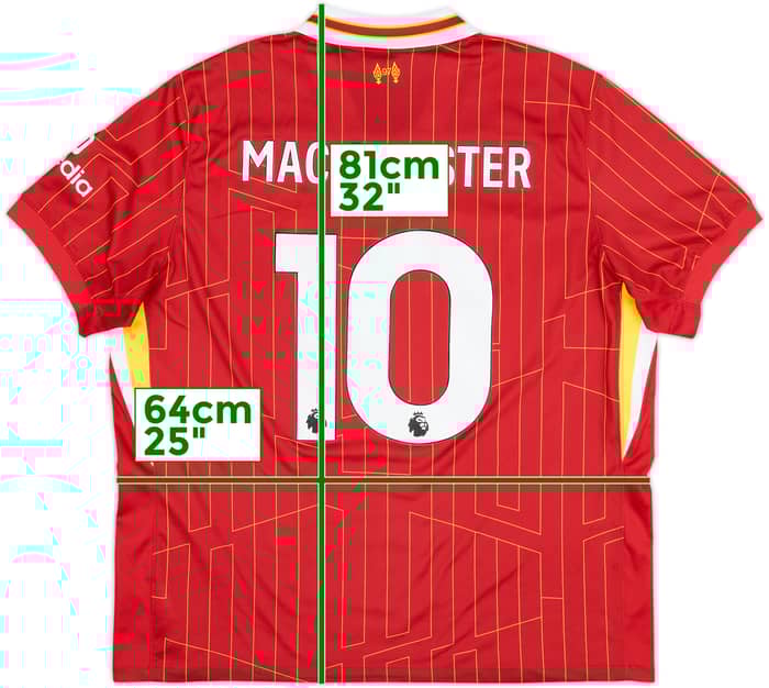 2024-25 Liverpool Home Shirt Mac Allister #10 - 6/10 - (XXL)