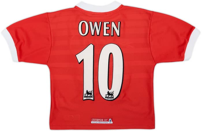 1998-00 Liverpool Home Shirt Owen #10 - 8/10 - (S.Boys)