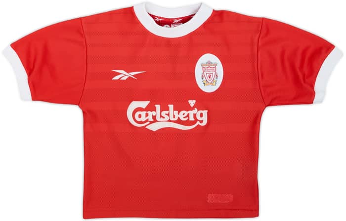 1998-00 Liverpool Home Shirt Owen #10 - 8/10 - (S.Boys)