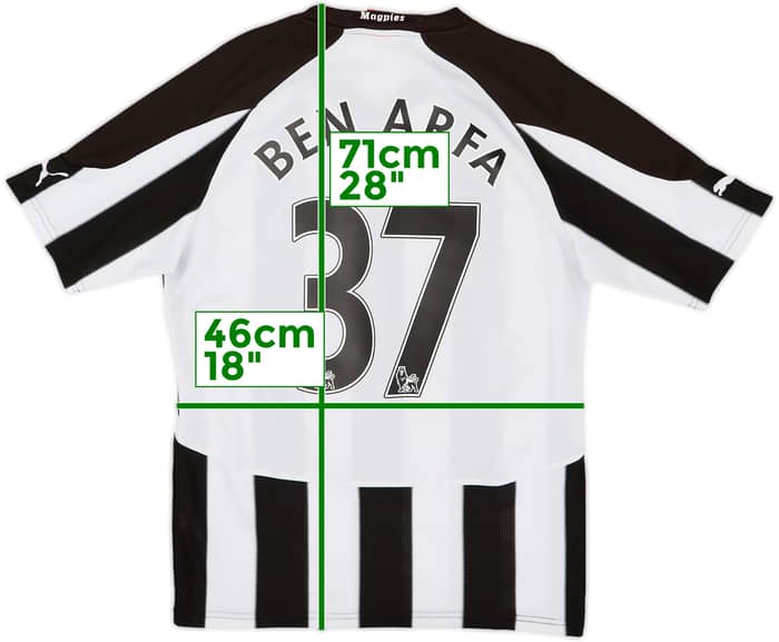 2010-11 Newcastle Home Shirt Ben Arfa #37 - 7/10 - (M)