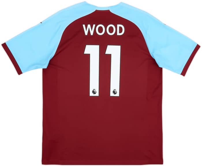 2018-19 Burnley Home Shirt Wood #11 - 7/10 - (L)