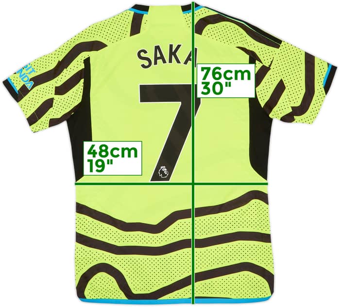 2023-24 Arsenal Away Shirt Saka #7 - 10/10 - (M)