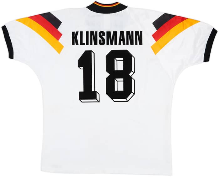 1992-94 Germany Home Shirt Klinsmann #18 - 8/10 - (XXL)