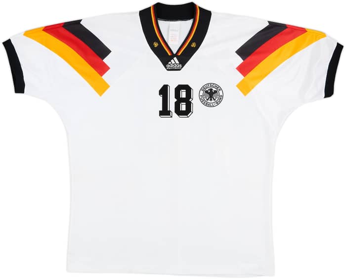 1992-94 Germany Home Shirt Klinsmann #18 - 8/10 - (XXL)