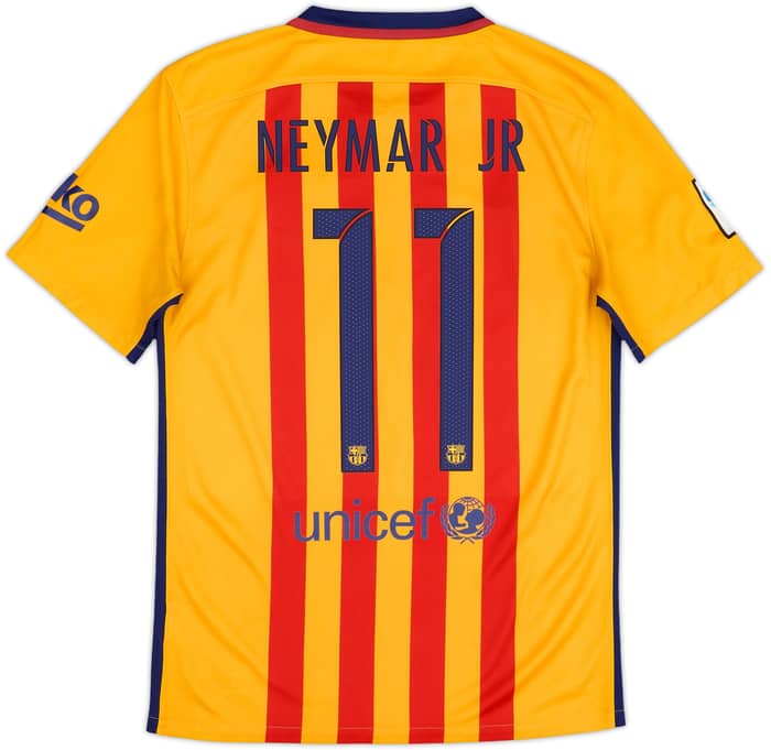 2015-16 Barcelona Away Shirt Neymar #11 - 6/10 - (S)