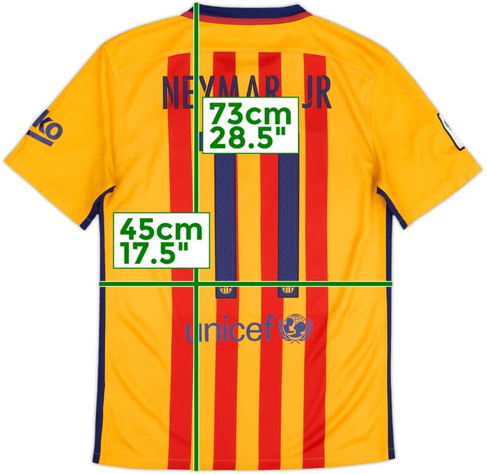 2015-16 Barcelona Away Shirt Neymar #11 - 6/10 - (S)