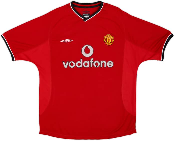 2000-02 Manchester United Home Shirt Scholes #18 - 8/10 - (M)