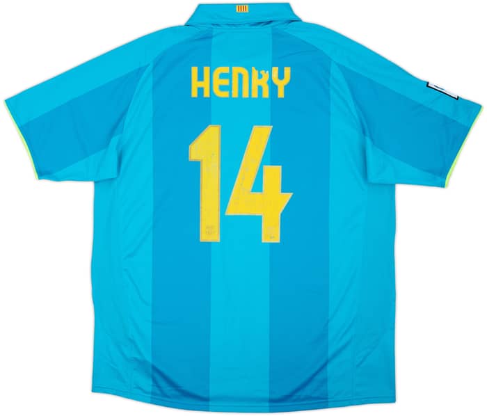 2007-09 Barcelona Away Shirt Henry #14 - 5/10 - (XXL)