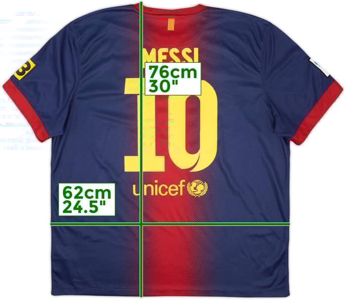 2012-13 Barcelona Home Shirt Messi #10 - 8/10 - (XXL)