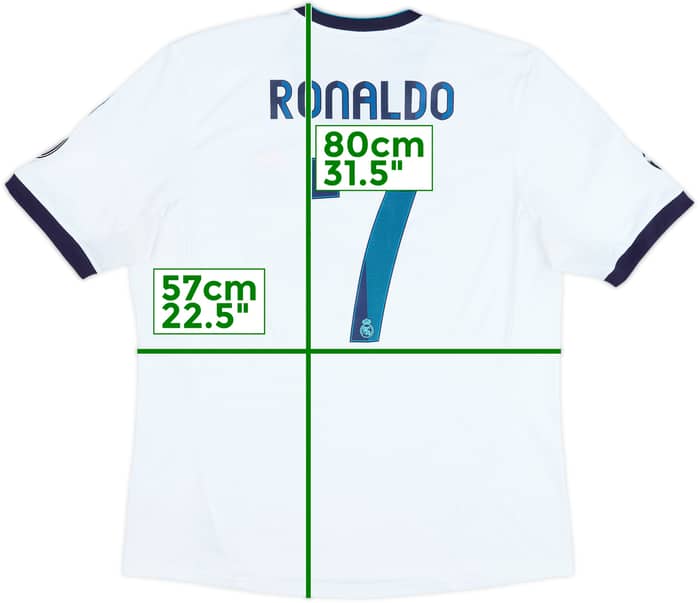2012-13 Real Madrid Home Shirt Ronaldo #7 - 6/10 - (XL)
