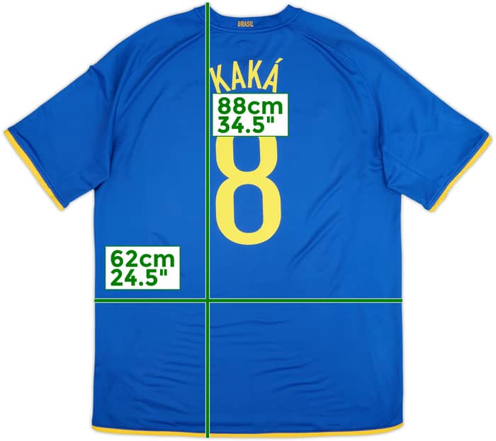 2008-10 Brazil Away Shirt Kaka #8 - 6/10 - (XXL)