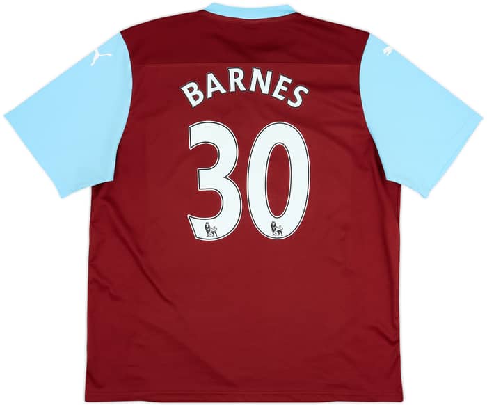 2014-15 Burnley Home Shirt Barnes #30 - 8/10 - (XXL)
