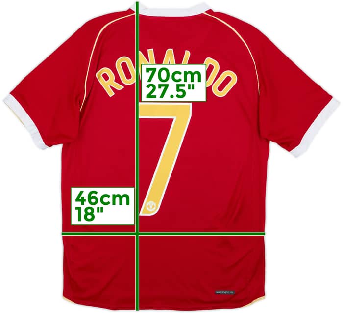 2006-07 Manchester United Home Shirt Ronaldo #7 - 6/10 - (S)