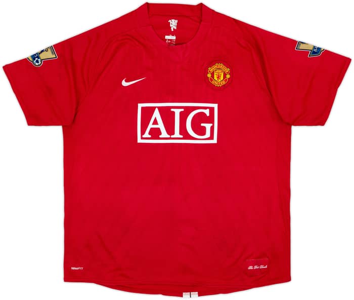 2007-09 Manchester United Home Shirt Berbatov #9 - 6/10 - (XXL)