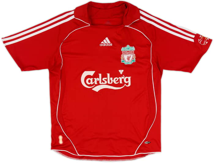 2006-08 Liverpool Camiseta de Local - 6/10 - (L.Boys)