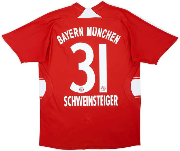 Camiseta de local del Bayern Munich 2008-09 Schweinsteiger #31 - 8/10 - (XL.Juvenil)