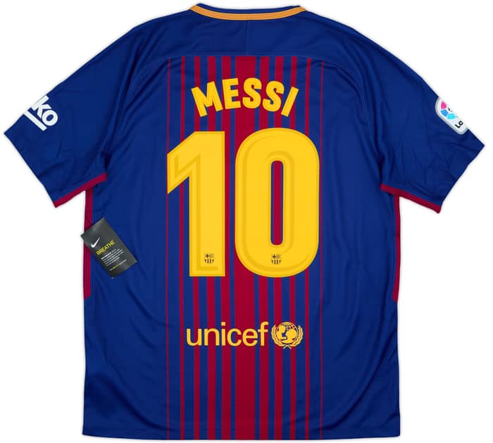 2017-18 Barcelona Home Shirt Messi #10 (L)